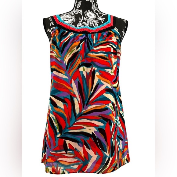 NICOLE Nicole Miller tri strap tank - Picture 1 of 9